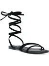 Steve Madden Garvan Womens Suede Strappy Gladiator Sandals In Black