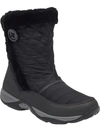 Easy Spirit Womens Exposure Water Resistant Flat Heel Winter Boots In Black