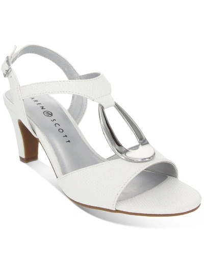 Karen Scott Women's Danee Dress Sandals, Created For Macy's Women's Shoes In White Patent