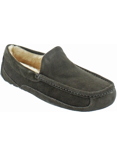 UGG ASCOT MENS SUEDE SHEARLING MOCCASIN SLIPPERS