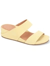 GENTLE SOULS BY KENNETH COLE GISELE WOMENS LEATHER SLIDE WEDGE SANDALS