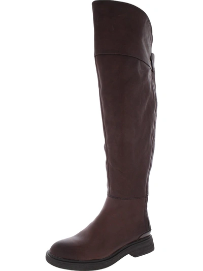 Franco Sarto Battina Womens Leather Block Heel Over-the-knee Boots In Multi