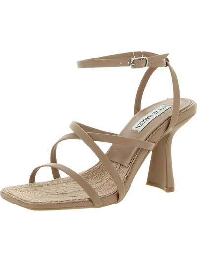 Steve Madden Blessing Womens Leather Slingback Heels In Beige