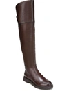 Franco Sarto Haleen Womens Leather Wide Calf Knee-high Boots In Multi