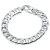 Pompeii3 Men's Curb Link 14k Gold (63gram) Or Platinum (101gram) 10.5mm Bracelet 8.5" In Multi