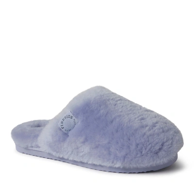 Dearfoams Fireside By  Women's Shelly Beach Genuine Shearling Scuff Slippers In Multi