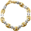 Pompeii3 Men's Marine Link 14k Gold (46gram) Or Platinum (74gram) 7-10mm Bracelet 8.5" In Multi