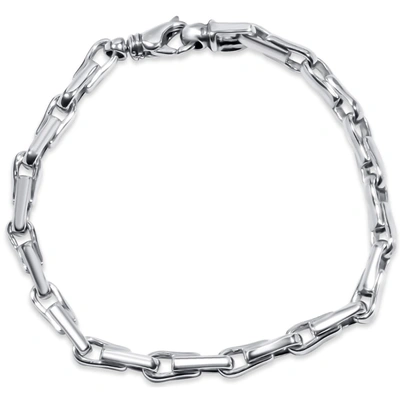 Pompeii3 Men's 14k Gold (25gram) Or Platinum (39gram) 6mm Link Bracelet 8.5" In Multi