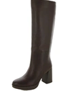Naturalizer Joslynn Womens Faux Leather Wide Calf Knee-high Boots In Gold