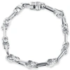 Pompeii3 Men's Link 14k Gold (37gram) Or Platinum (61gram) 6-7.5mm Bracelet 8.5" In Multi