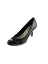Easy Street Passion Womens Patent Round Toe Dress Pumps In Black