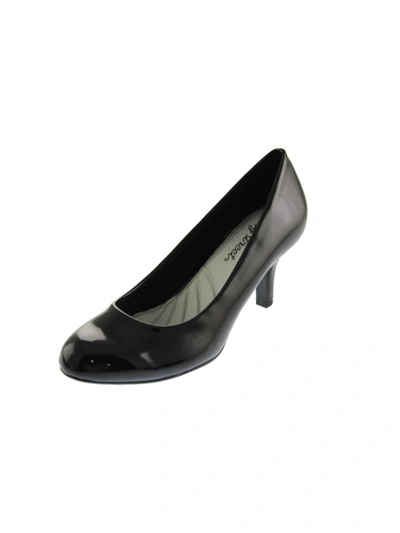EASY STREET PASSION WOMENS PATENT ROUND TOE DRESS PUMPS