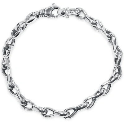 Pompeii3 Men's Link 14k Gold (35gram) Or Platinum (57gram) 7mm Bracelet 8.5" In Silver