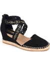 KENNETH COLE REACTION CLO X BAND WOMENS FAUX SUEDE STRAPPY ESPADRILLES