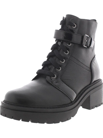 Naturalizer Jac Womens Water Repellent Ankle Combat & Lace-up Boots In Multi