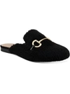 INC GINEEN WOMENS FAUX SHEARLING SLIP ON MULES