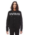 Hvman Mk1 Stripe Denim Trucker Jacket In Black