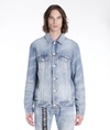 Hvman Triangle Denim Logo Trucker Jacket In Multi