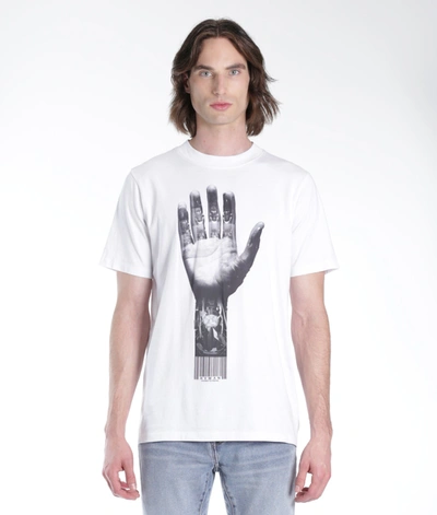 Hvman Novelty Tee Hand In White