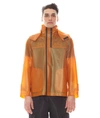 Hvman Transparent Waterproof Raincoat In Red