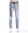 Hvman Strat Belted Super Skinny Jeans In Multi
