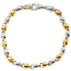 Pompeii3 Men's Link 14k Gold (32gram) Or Platinum (51gram) 6.5mm Bracelet 8.5" In Multi