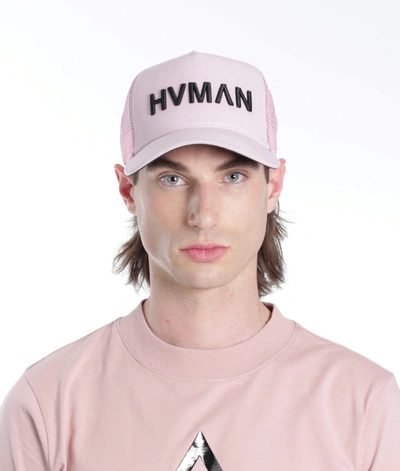 Hvman Mesh Trucker Cap In Pink