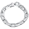 Pompeii3 Men's Marine 14k Gold (60gram) Or Platinum (112gram) 12mm Link Bracelet 8.5" In Multi