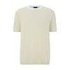 Hugo Boss Structured-cotton Regular-fit Sweater With Contrast Tipping In White
