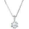 Pompeii3 1/3 Ct Solitaire Lab Grown Diamond Pendant Available In 14k And Platinum In Multi