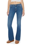 MOTHER THE DOWN LOW HEEL LOW RISE FLARE JEANS
