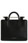 Strathberry Nano Leather Tote In Black