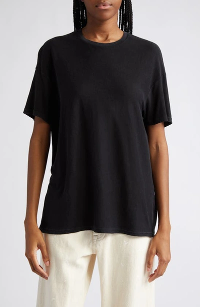 R13 Boxy Cotton & Cashmere T-shirt In Black