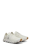 On Sneakers With Breathable Mesh Upper In Undyed White/ White