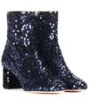 ROCHAS SEQUINNED ANKLE BOOTS,P00270671
