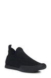 Valentino Vlogo Toile Slip-on Sneaker In D76-nero-dark Grey/ Nero