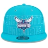 NEW ERA NEW ERA  TEAL CHARLOTTE HORNETS 2023 NBA DRAFT 9FIFTY SNAPBACK HAT