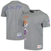MITCHELL & NESS MITCHELL & NESS HEATHER GRAY NEW YORK METS COOPERSTOWN COLLECTION CITY COLLECTION T-SHIRT