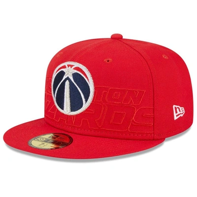 New Era Red Washington Wizards 2023 Nba Draft 59fifty Fitted Hat