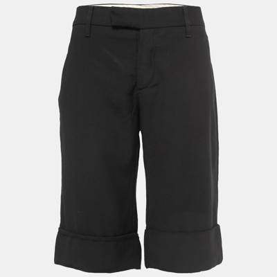 Pre-owned Marni Black Wool Bermuda Shorts M