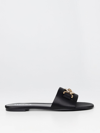 Versace Flat Sandals  Woman Color Black