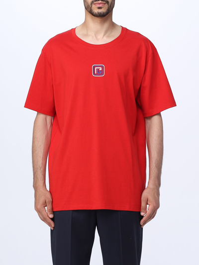 BALMAIN T恤 BALMAIN 男士 颜色 红色,E46667014