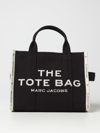 Marc Jacobs The Tote Bag In Canvas With Embroidered Logo In Black