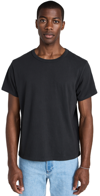 Re/done Black Hanes Edition 70s Loose T-shirt In Aged Black