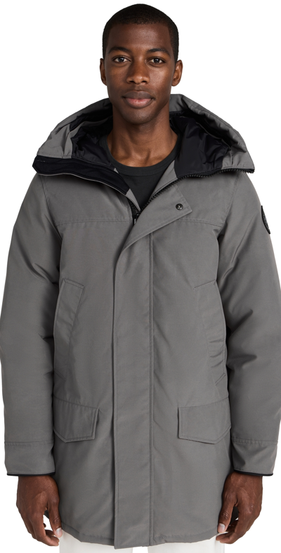 Canada Goose Black Disc Langford Parka In Coastal Grey-gris Cotier