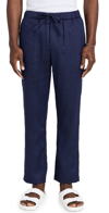 FRESCOBOL CARIOCA OSCAR LINEN CHINOS NAVY