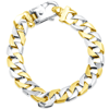 Pompeii3 Men's Link 14k Gold (62gram) Or Platinum (99gram) 12.5mm Bracelet 8.5" In Silver