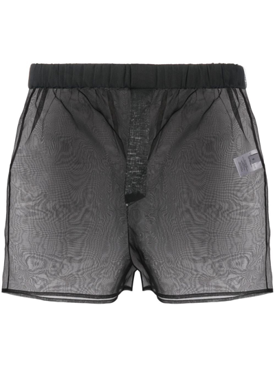 Ludovic De Saint Sernin Transparent Boxer Shorts In Black