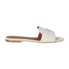 Loro Piana Summer Charms Flat Sandals In Pearl_powder