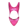 DOLCE & GABBANA CUT-OUT LAMINATED SWIMSUIT